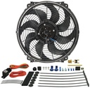 Derale 16016: 16" Tornado Electric Fan - Thermostat Hardware Kit 2175 CFM