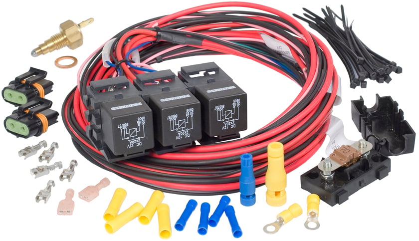 Painless Performance Products 30118: LSx Dual Fan-Dual Activation Fan Relay Kit