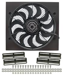 Derale 16919: Dual Speed Electric Puller Fan with Steel Shroud Universal Fit