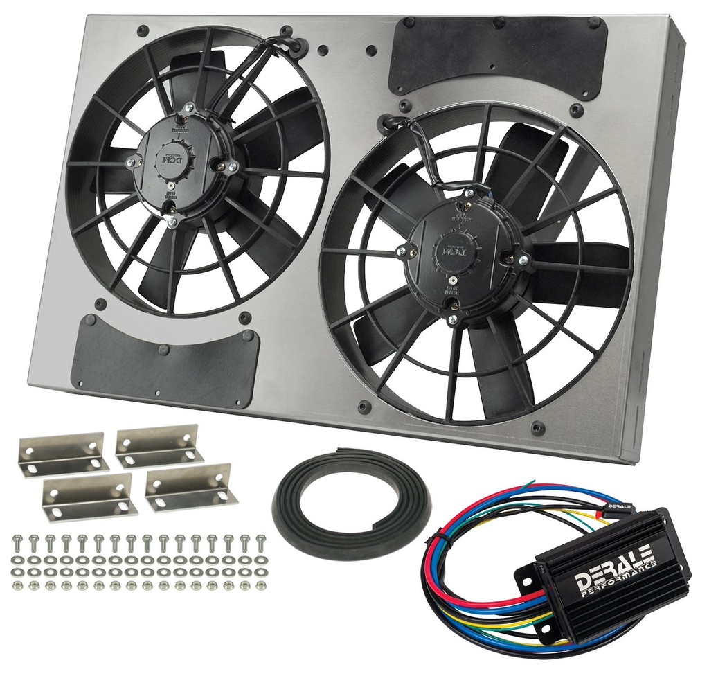Derale 66831: High-Output Dual Fan Assembly With PWM Controller