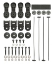 Derale 16746: Single to Dual Fan Mounting Kit Includes: Ratcheting Brackets, Nylon Rods & Clips
