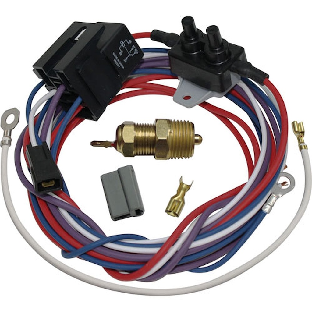 Vintage Air 24190-VUT: Electric Fan Wiring Kit With Thermostast