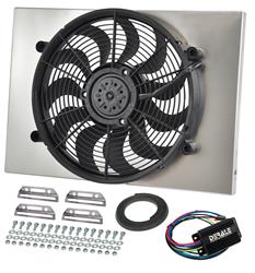 Derale 66828: Multi-Speed Puller Fan With PWM Controller In Aluminum Shroud Universal Fit