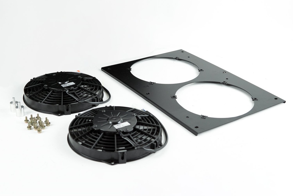 CSF Radiators 8180: Porsche 944 All-Aluminum Fan Shroud w/ Dual 9-inch SPAL Fan