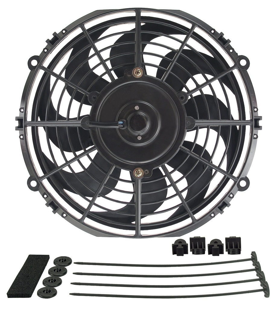 Derale 18910: Curved Blade Electric Fan 10" Diameter