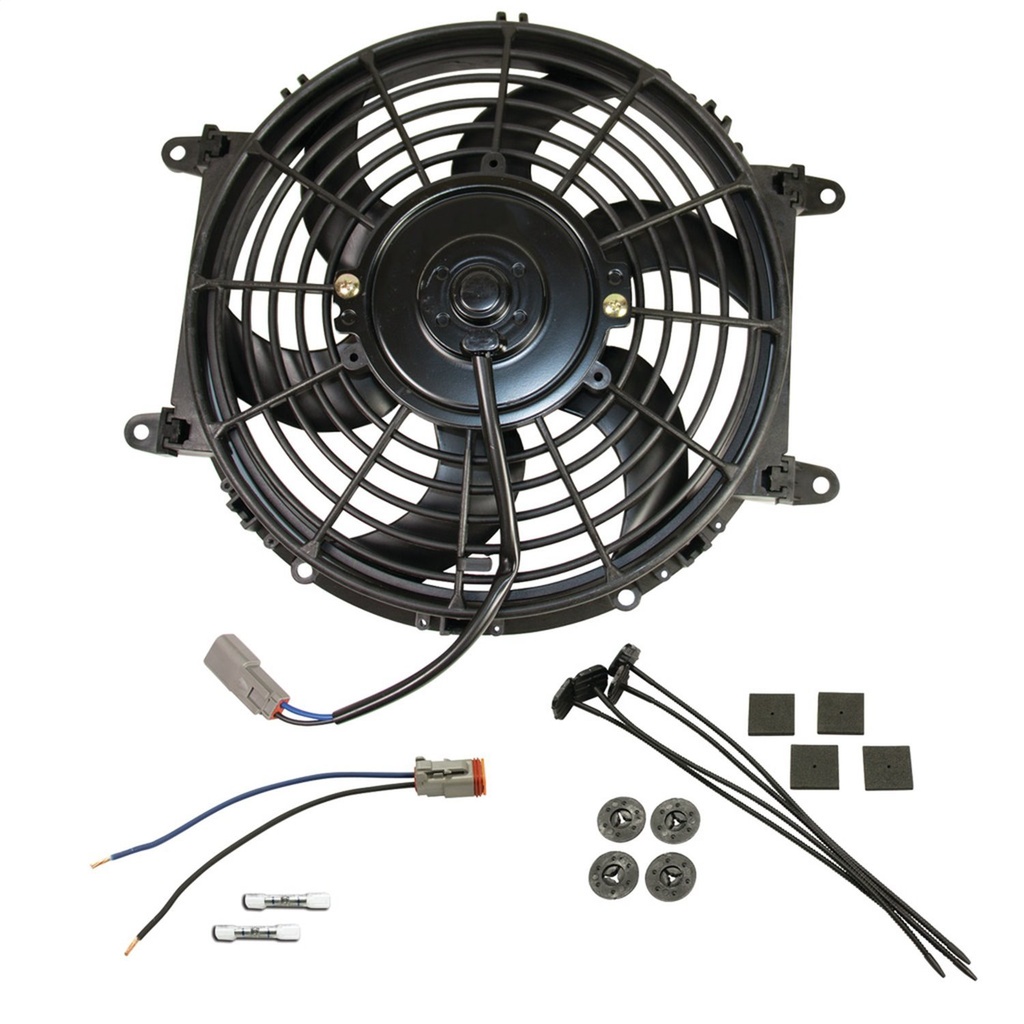 BD Diesel 1030607: 1030607 Universal Electric Cooling Fan Kit - 80-watt 10-inch 800 CFM