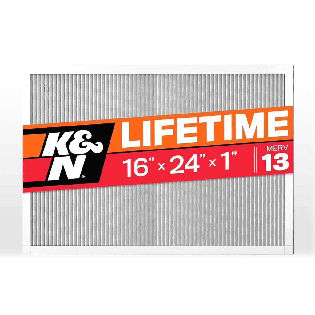K&N HVC-13-11624: HVC-13-11624 HVAC Filter; 16 x 24 x 1, MERV 13