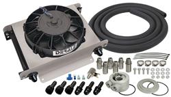 Derale 15660: Remote Mount Fluid Cooler Kit -8AN Inlets