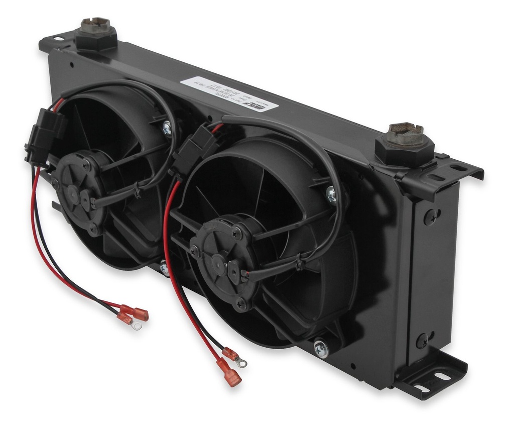 Earl's FP820ERL: UltraPro Extra Wide 20 Row Oil Cooler with Dual Electric Fans