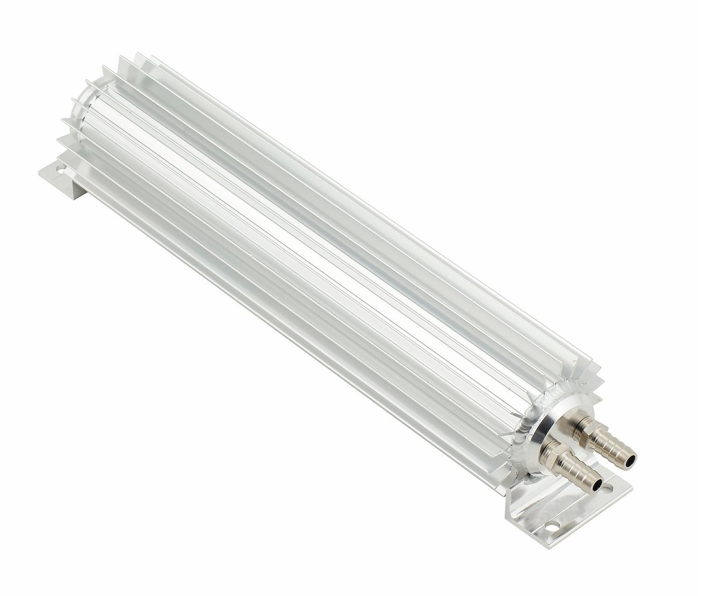 Mr Gasket 7365G: Dual Pass Transmission Cooler Finned Aluminum Length: 12"