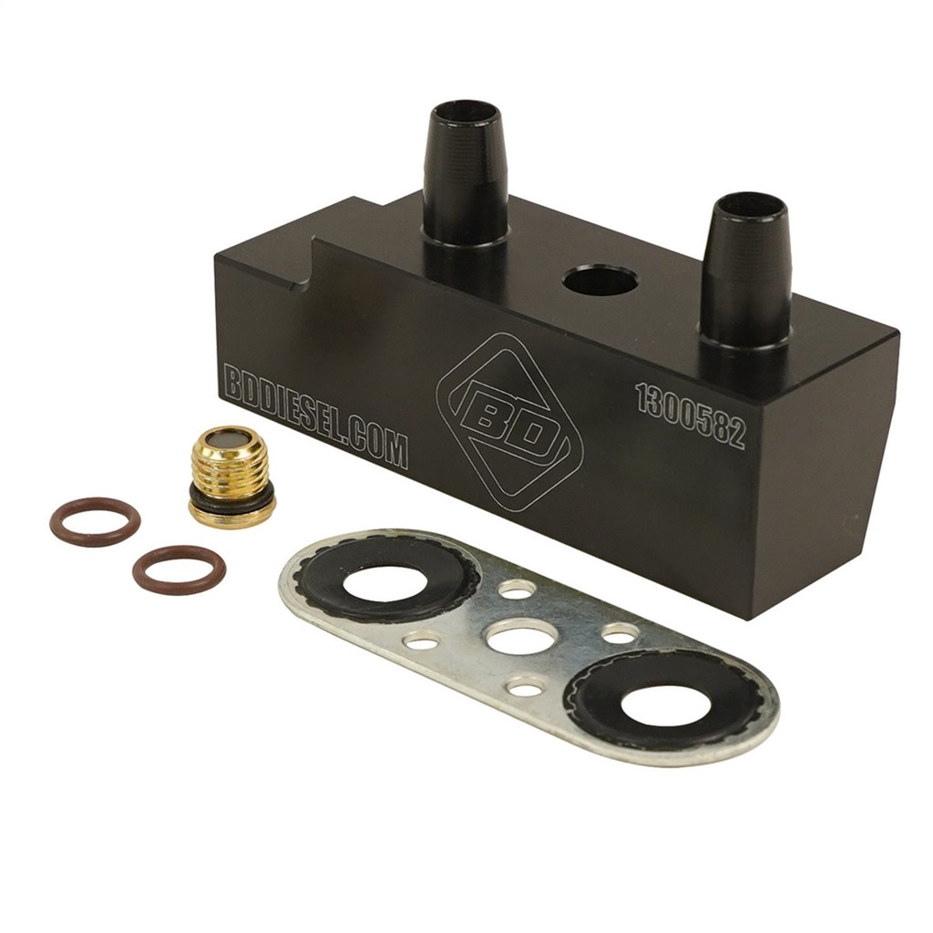 BD Diesel 1061530: 1061530 Transmission Oil Cooler Bypass Tube Eliminator Kit