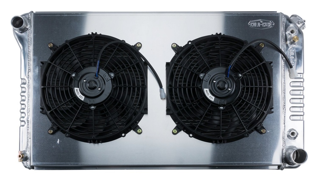 Cold Case Radiators GMT556AK: GMT556AK Aluminum Performance Radiator with Dual 12 in. Fan 1977-1987 GM C/K Pickup