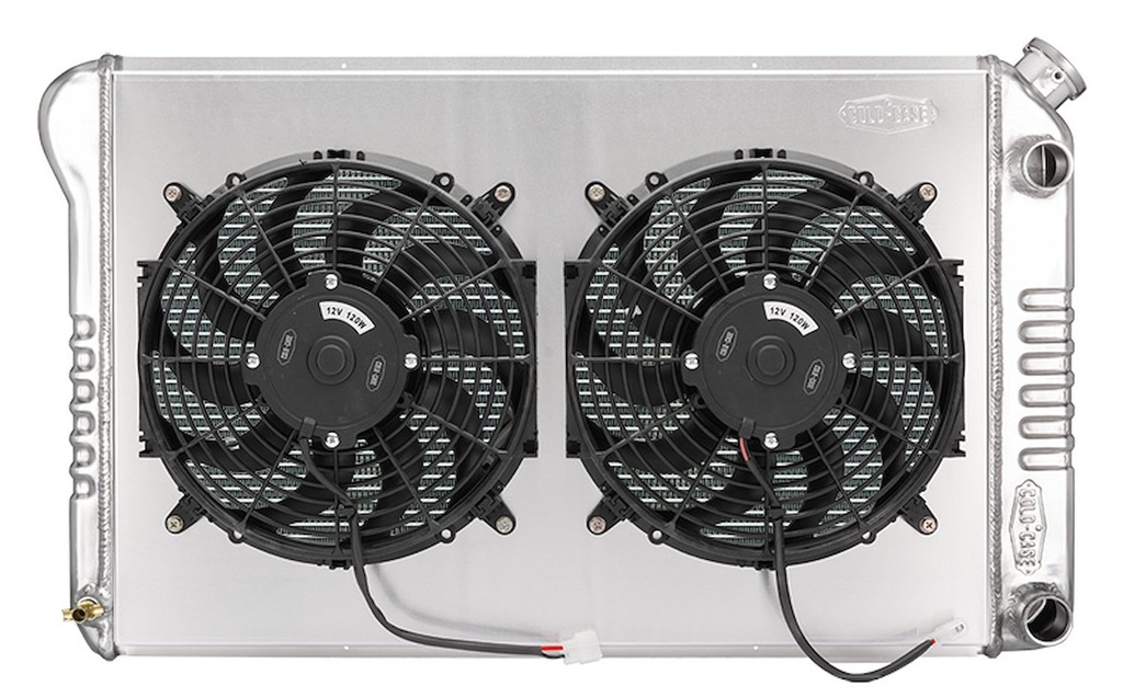 Cold Case Radiators GMG544-5K: GMG544-5K Aluminum Performance Radiator with Dual 12 in. Fans for 1978-1988 GM G-Body LS Swap