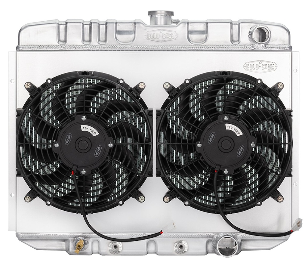 Cold Case Radiators FOM587AK: Aluminum Performance Radiator with Fan 1967-1970 Ford Mustang