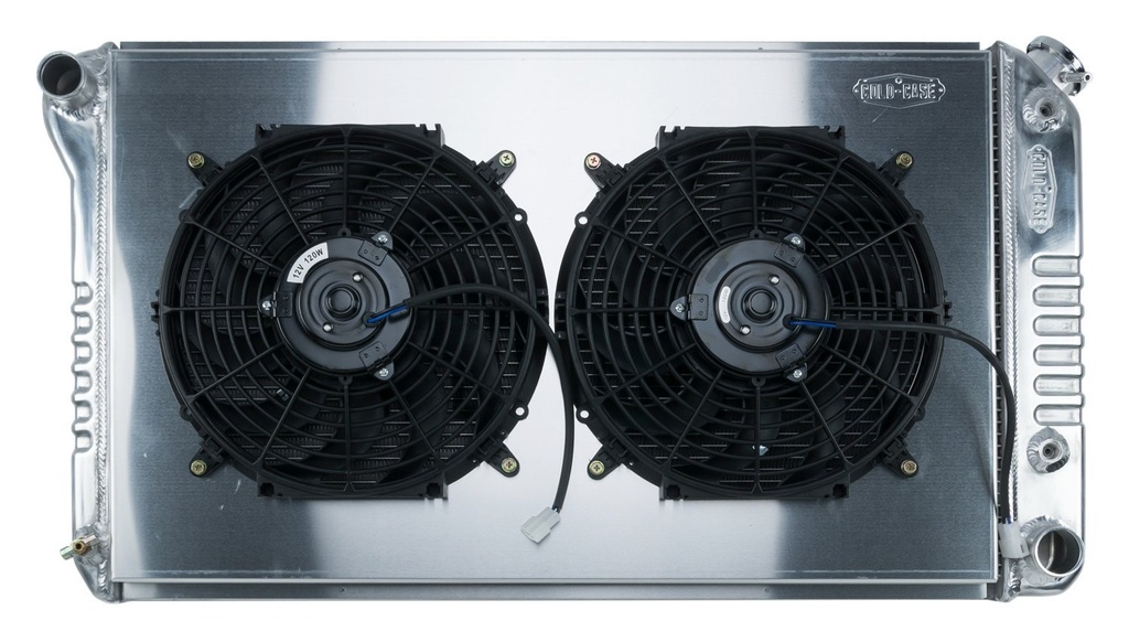 Cold Case Radiators GMA42ASK: GMA42ASK Aluminum Performance Radiator with Dual 14 in. Fans for 1968-1977 GM A-Body