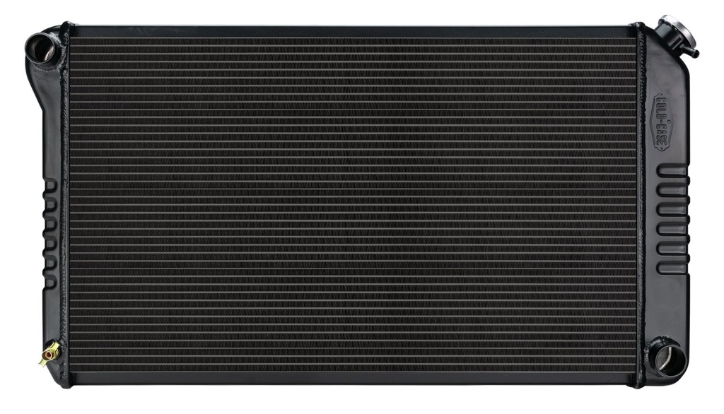 Cold Case Radiators GMA42B: GMA42B Black Night Rider Series Aluminum Radiator for 1968-1977 GM A-Body, Manual Trans
