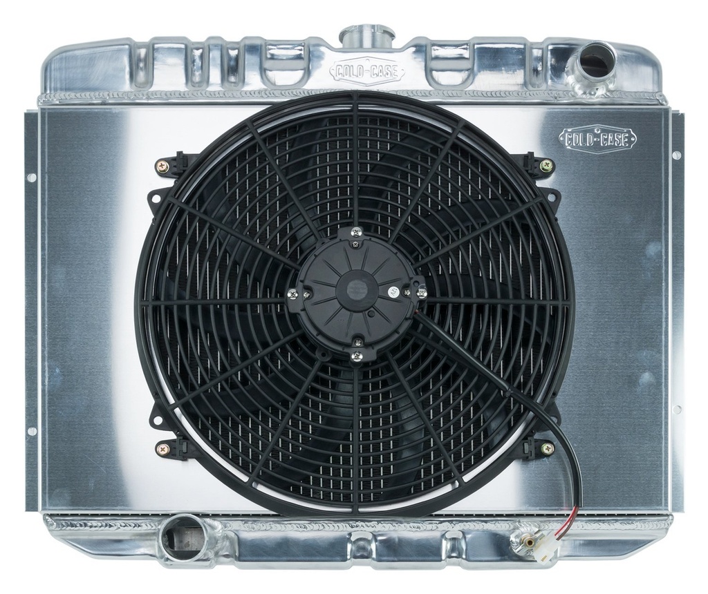 Cold Case Radiators FOM588K: Aluminum Performance Radiator with Fan 1967-1970 Ford Mustang
