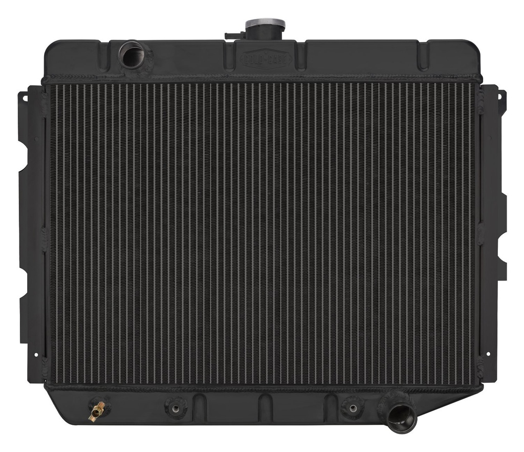 Cold Case Radiators MOP750AB: MOP750AB Black Night Rider Series Aluminum Performance Radiator for 1966-1974 Mopar A/B/C/E-Body w/ A/C, Auto Trans