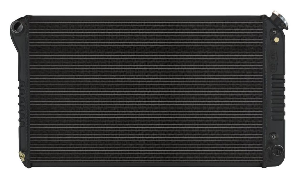 Cold Case Radiators GMT558AB: GMT558AB Black Night Rider Series Aluminum Radiator for 1967-1976 Chevy/GMC Pickup, Auto Trans