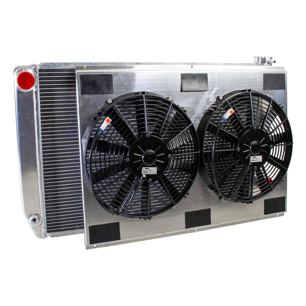 Griffin Radiators CU-55272-X: MegaCool ComboUnit Universal Fit Radiator and Fan Single Pass Crossflow Design 31" x 19" with No Options
