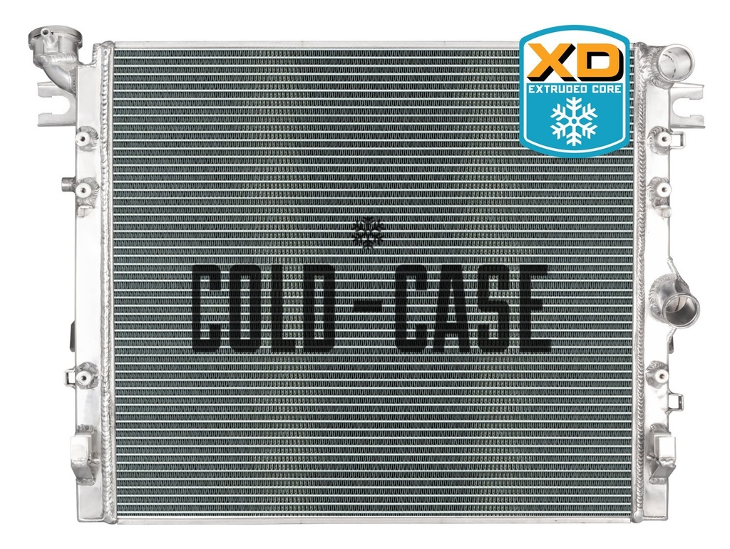 Cold Case Radiators MOJ995-5XD: MOJ995-5XD Aluminum Extruded Core Radiator for 2007-2018 Jeep Wrangler JK, JKU w/GM Gen III/IV LS or Mopar Gen III Hemi Engine