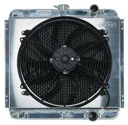 Cold Case Radiators FOM561K: Aluminum Performance Radiator with Fan 1967-1970 Ford Mustang
