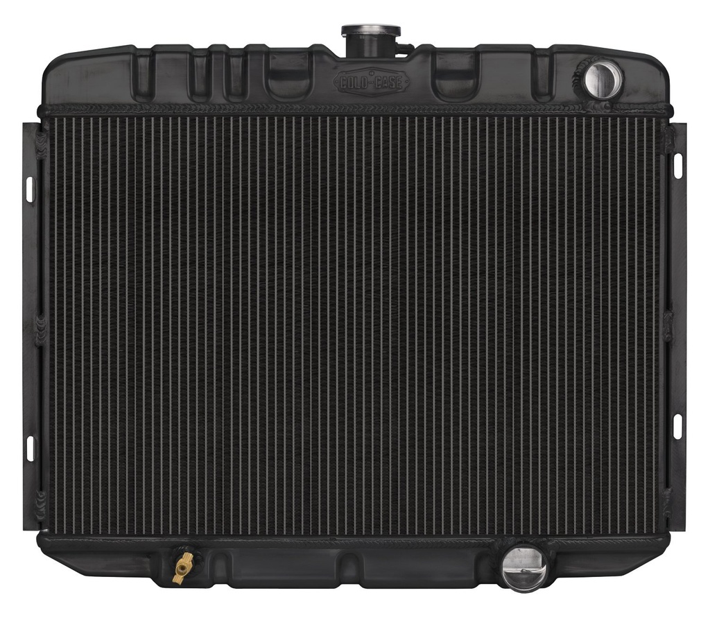 Cold Case Radiators FOM587AB: FOM587AB Black Night Rider Series Aluminum Performance Radiator for 1967-1970 Ford Mustang w/Small Block, Auto Trans