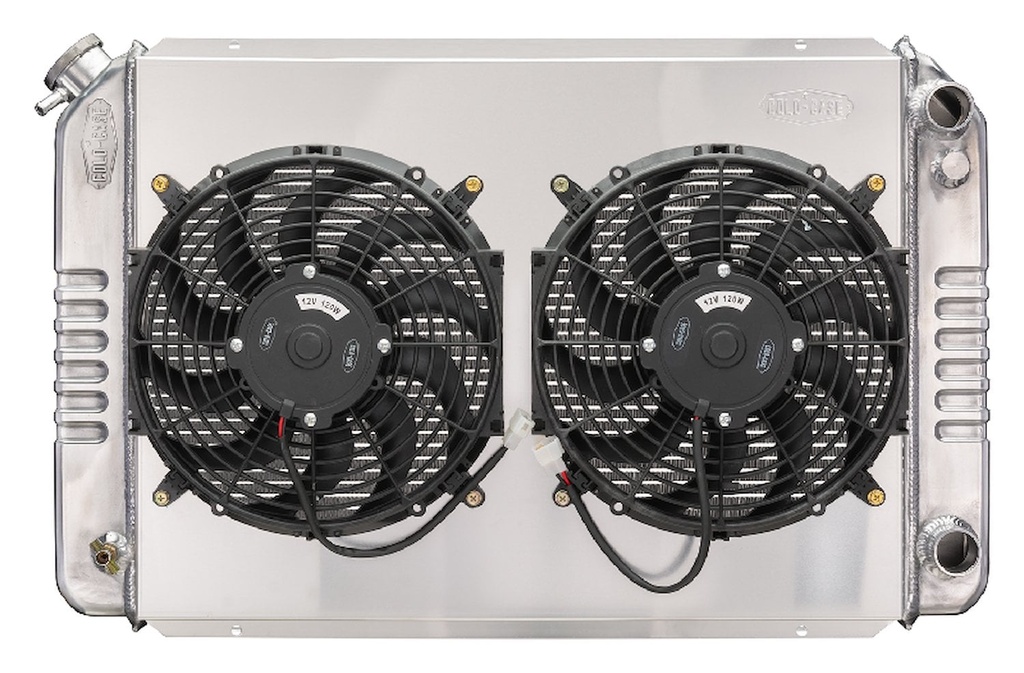 Cold Case Radiators LMM576K: LMM576K Aluminum Radiator, Fan and Shroud Kit for 1979-1993 Ford Mustang w/GM LS Swap