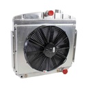 Griffin Radiators CU-70018: PerformanceFit Radiator ComboUnit 1955-1957 Tri Five Chevy with Transmission Cooler