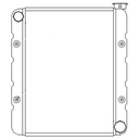 Griffin Radiators 2-55135-X: Econorail Racing Radiator with Passenger Inlet & Passenger Outlet