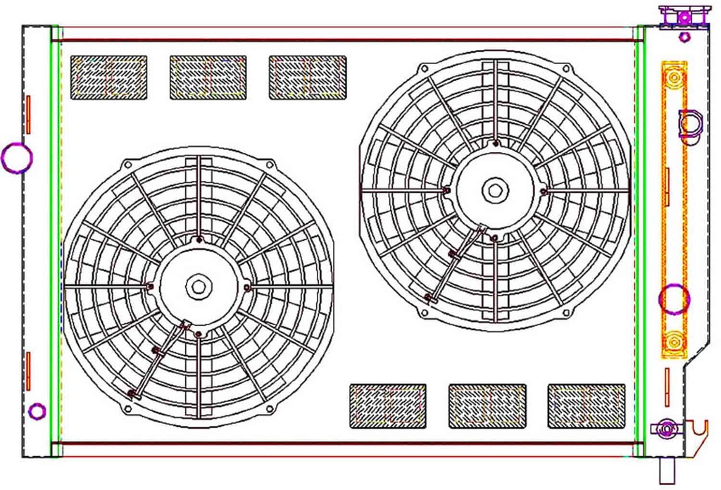 Griffin Radiators CU-70233: ExactFit Radiator ComboUnit for 1993-2002 Camaro/Firebird F Body with Transmission Cooler