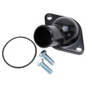 Edelbrock 48093: Aluminum Thermostat Housing Chevy 4.3L V6/Small Block V8 - Black Finish