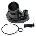 Edelbrock 48143: Black Aluminum Thermostat Housing Small Block Ford V8
