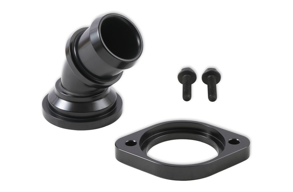 Holley 97-343: 97-343 45-Degree Swivel Water Neck for Mopar 5.7/6.1/6.4L Gen III Hemi Engines