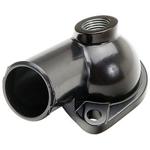 Trans Dapt 8635: Powdercoated Water Neck 1966-75 Small Block Chevy V8