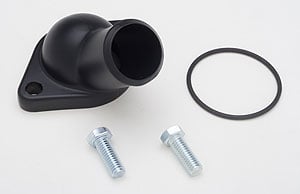 Trans Dapt 8633: Powdercoated Water Neck 1955-64 Small Block Chevy V8