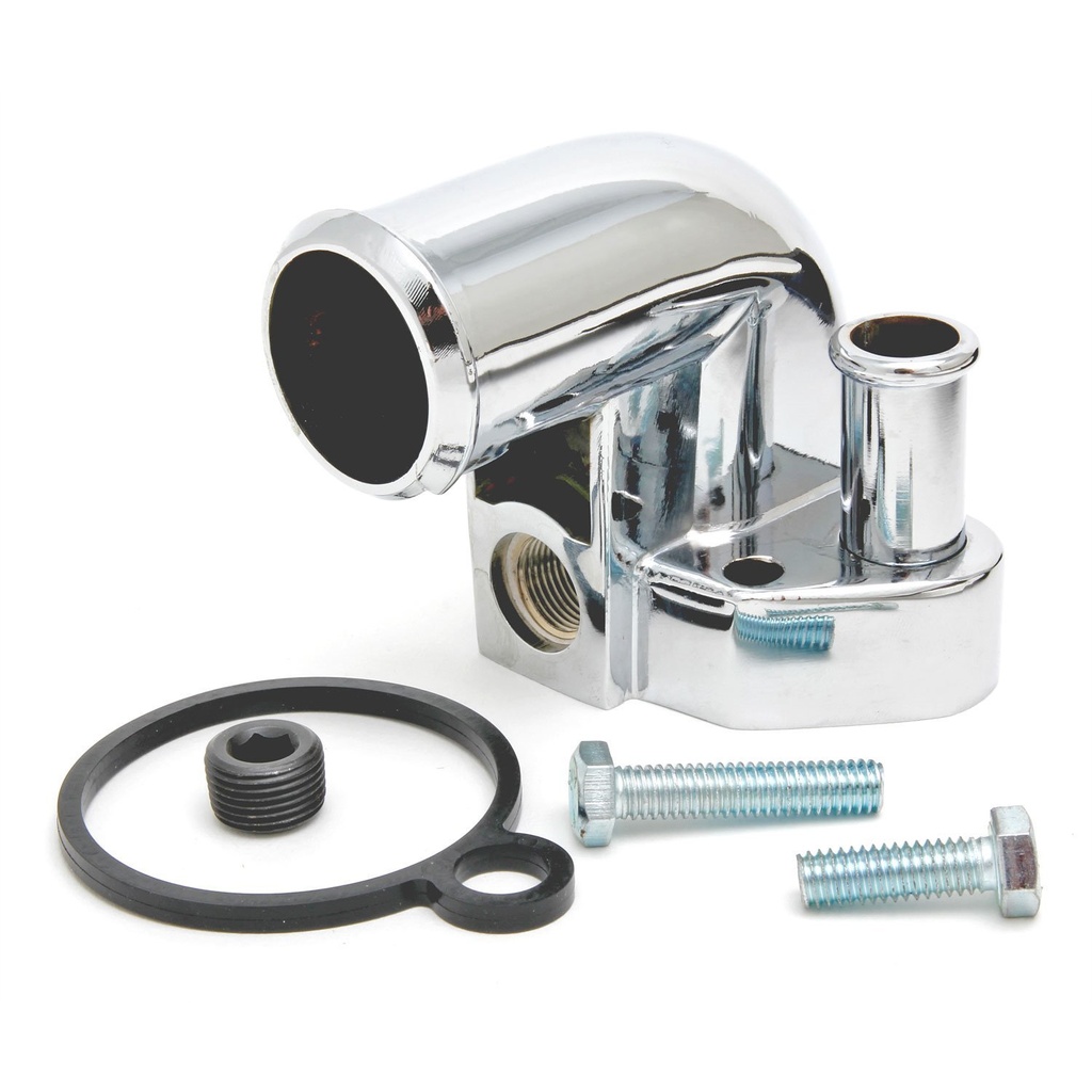 Trans Dapt 9418: Steel Water Neck 1979-95 Ford Mustang