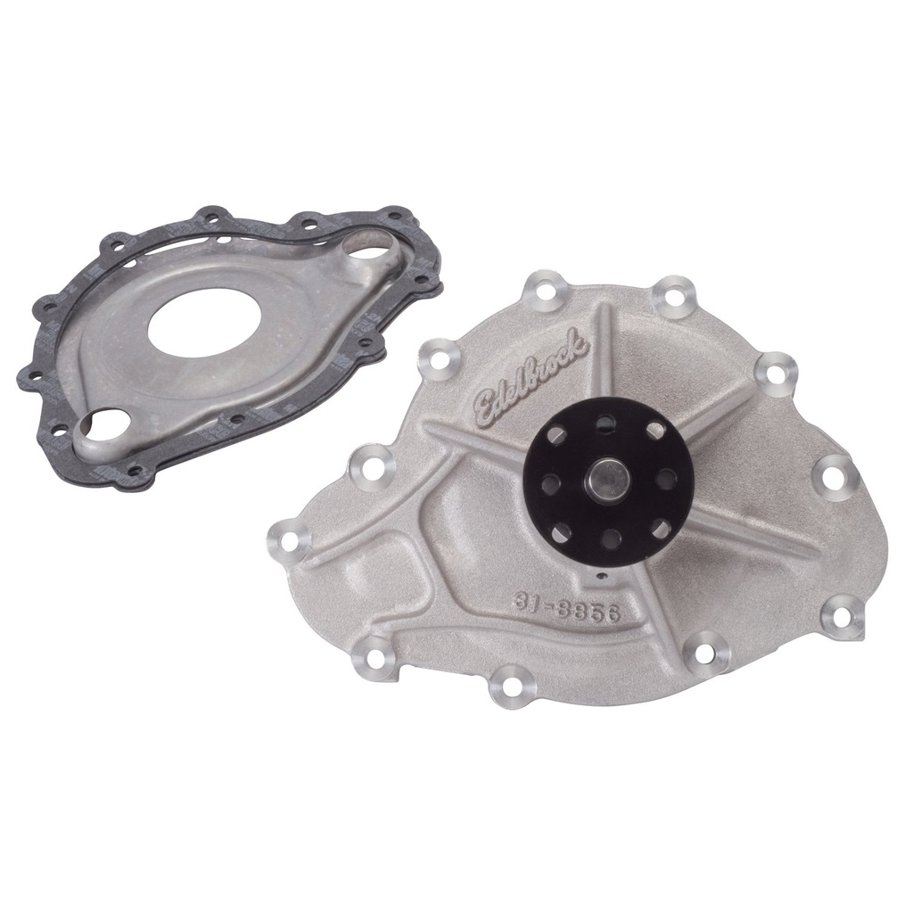 Edelbrock 8856: Victor Series Satin Aluminum Water Pump for 1969-1979 Pontiac 389-455 V8