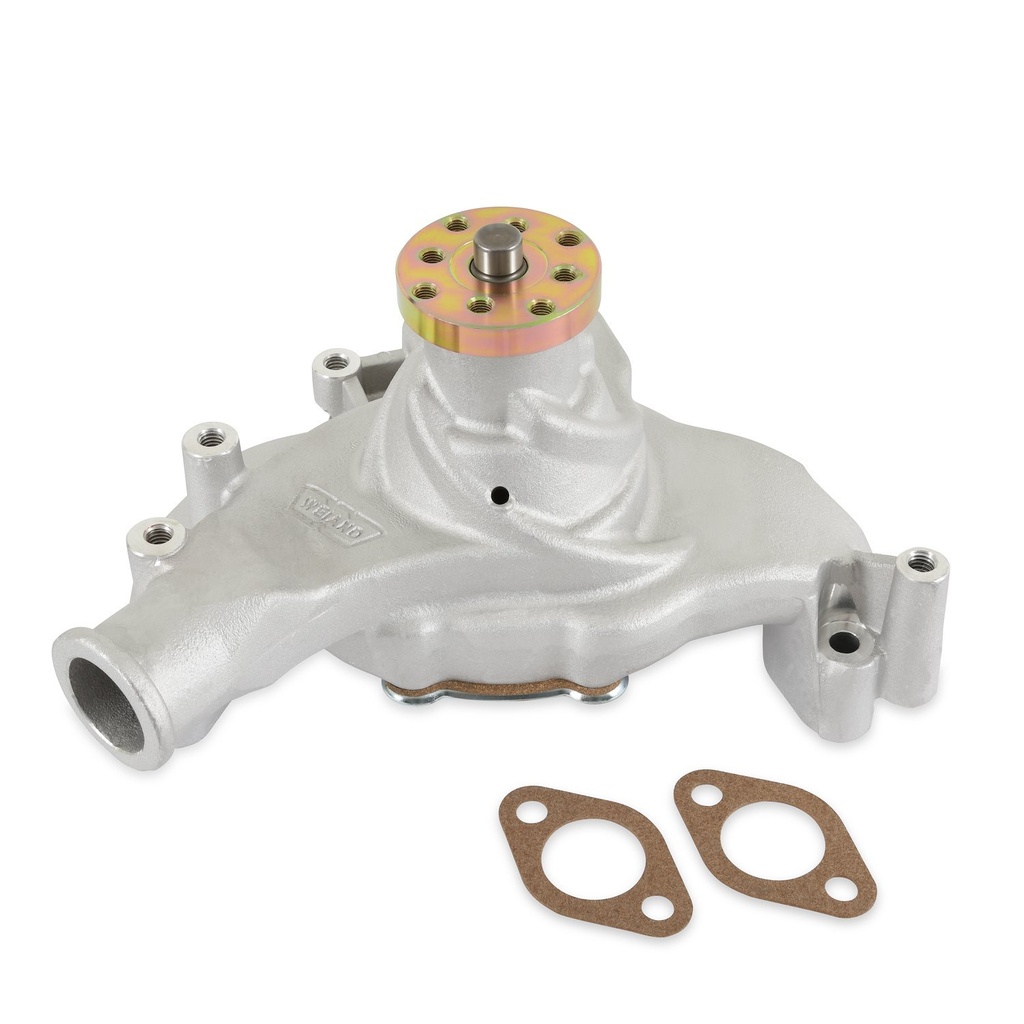 Weiand 9242: 9242 Action +Plus Aluminum Water Pump for Big Block Chevy, Long [Satin Finish]