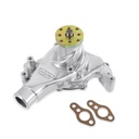 Weiand 9240P: 9240P Action +Plus Aluminum Water Pump for Small Block Chevy, Long [Polished Finish]
