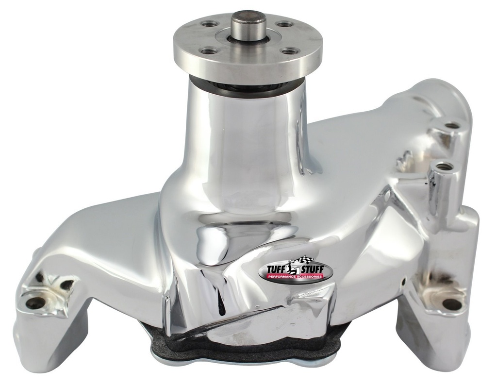 Tuff Stuff 1675AB: SuperCool Water Pump Polished 1987-95 Small Block Chevy V6-V8 TBI
