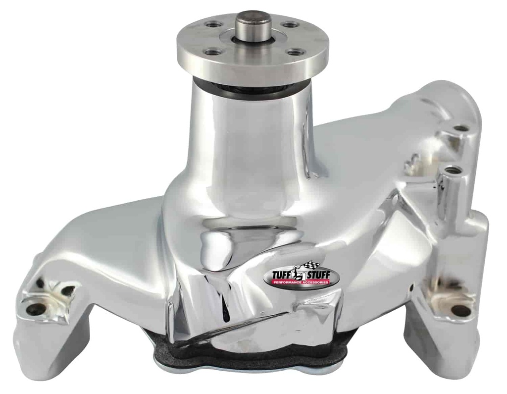 Tuff Stuff 1675AA: SuperCool Water Pump Chrome 1987-95 Small Block Chevy