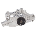 Edelbrock 8825: Victor Series Polished Aluminum Water Pump for 1984-1991 Small Block Chevy Corvette 350