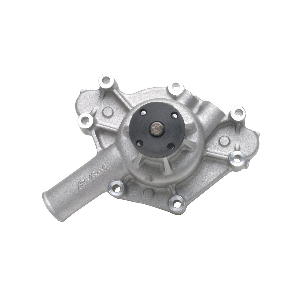Edelbrock 8877: Victor Series Satin Aluminum Water Pump for 1969-1985 Small Block Chysler 318-360
