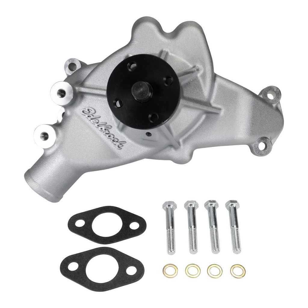 Edelbrock 88530: 88530 Aluminum Water Pump for GM C/K Pickups [Satin Finish]