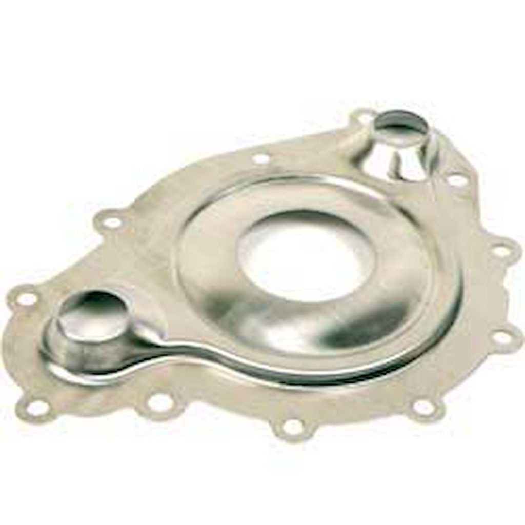 OER F921: F921 1969-81 Pontiac V8; Timing/Water Pump Plate, Stainless Steel