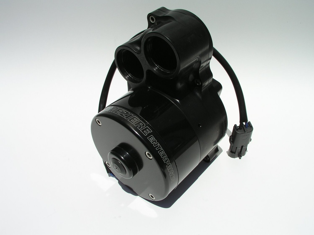 Meziere WP382S: LIGHTWEIGHT DUAL OUTLET - H/F RADIATOR MOUNT PUMP W/ WELD ON PLATE