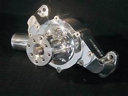 Meziere WP401UP: 400 Series Mechanical Water Pump Small Block Chevy Short-style