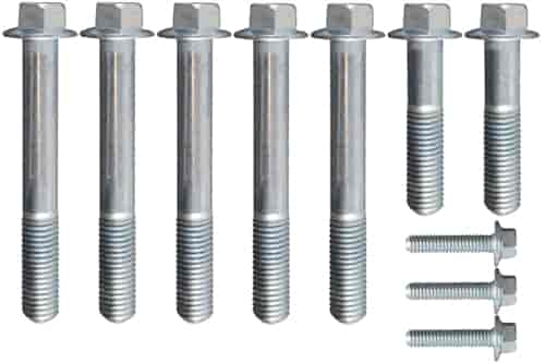 ICT Billet 551374: 551374 Water Pump and Thermostat Housing Bolt Kit for GM Gen V LT Engine [Offset WP Pulley]