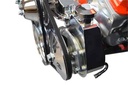 ICT Billet 551522: Billet Power Steering Pump Bracket for Small Block Chevy with Long Water Pump